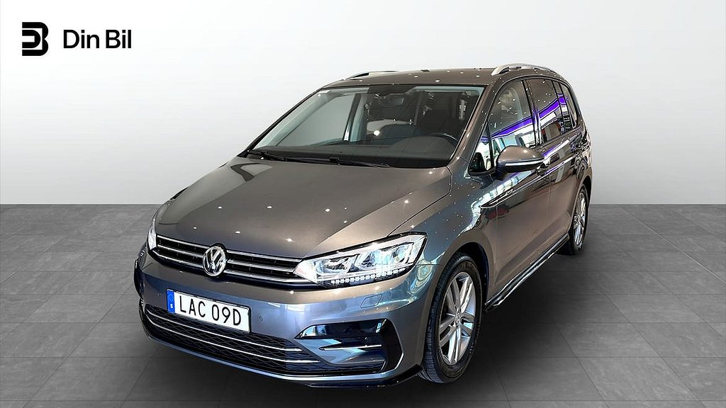 Volkswagen Touran TSI 150 DSG R-Line Värmare/Drag/V-Hjul