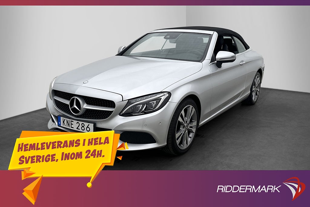 Mercedes-Benz C 200 Cabriolet Burmester Kamera Elstol Skinn