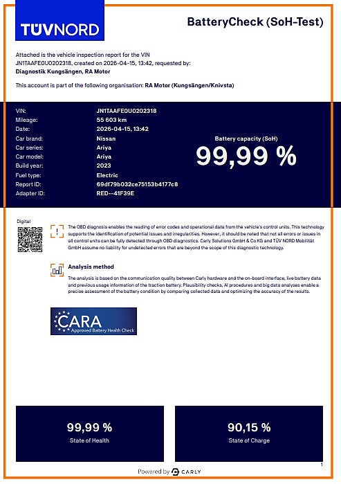 Nissan Ariya 87kwh | Dragkrok | EVOLVE | All utrustning | Moms 2023