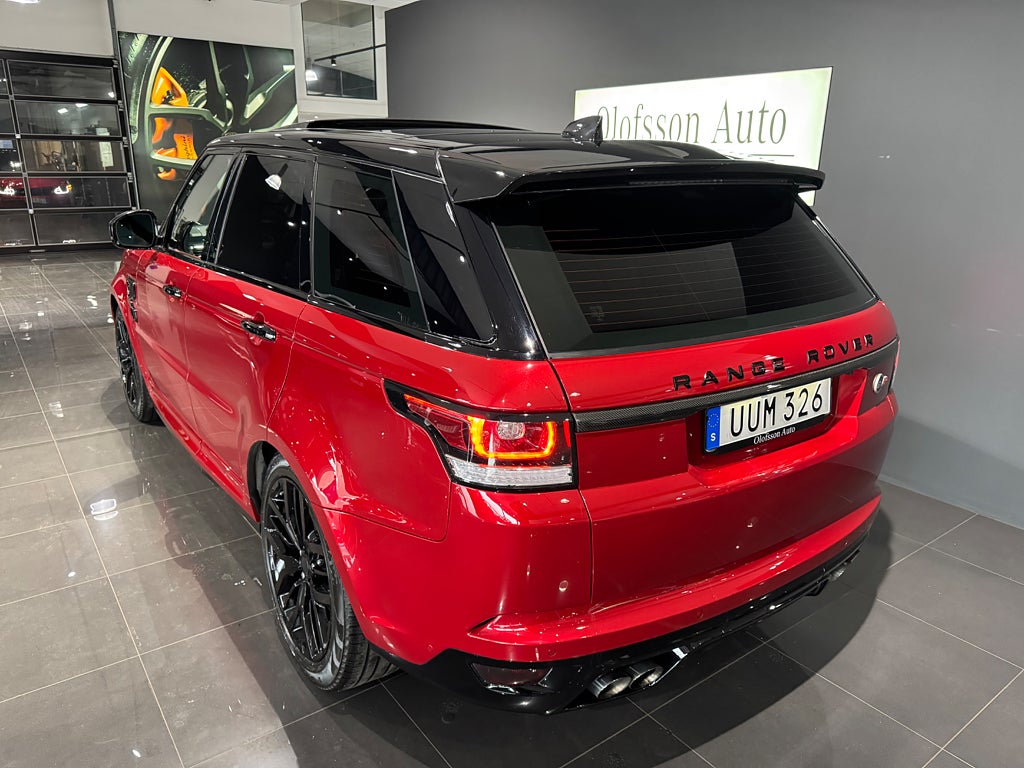 Land Rover Range Rover Sport SVR V8 Carbon Meridian Panorama 550 HK - bild 14