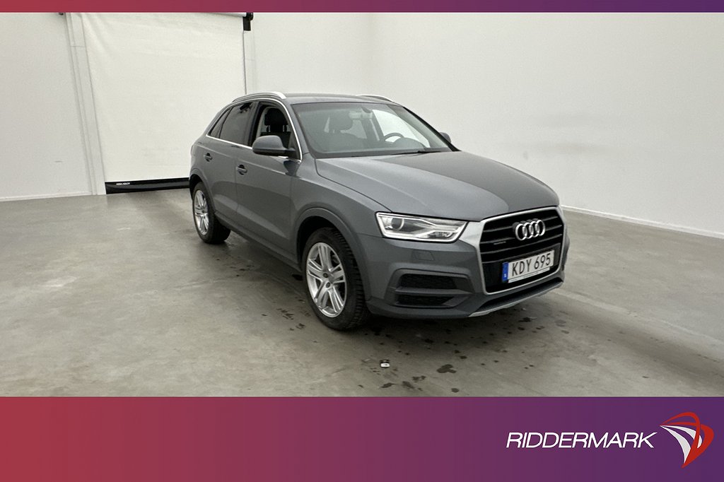 Audi Q3 TDI Quattro 184hk Sport Edition Kamera Värmare Drag