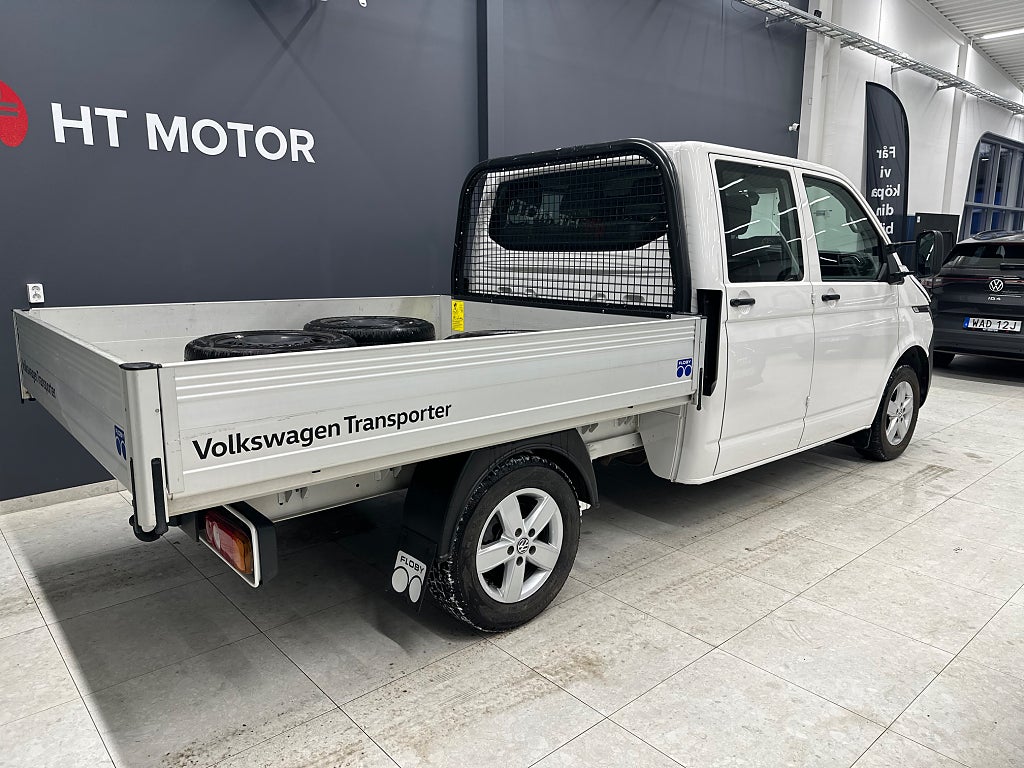 Volkswagen Transporter Dubbelhytt T30 2.0TDI/Dragkrok/moms/Värmare4.99%