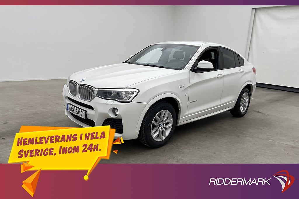 BMW X4 xDrive35d M Sport HiFi Navi Värmare Skinn Rattvärme