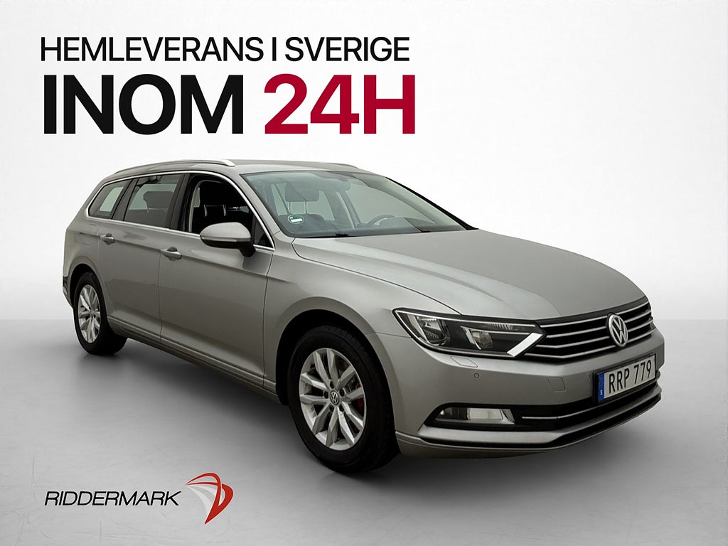 Volkswagen Passat 1.4 TSI 150hk Kamera CarPlay Dragkrok