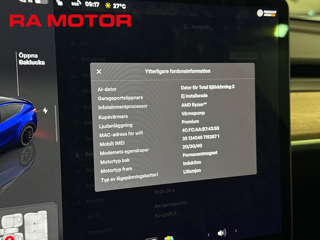 Tesla Model Y Performance 534hk AWD | Pano | Autopilot | MOMS | 2023