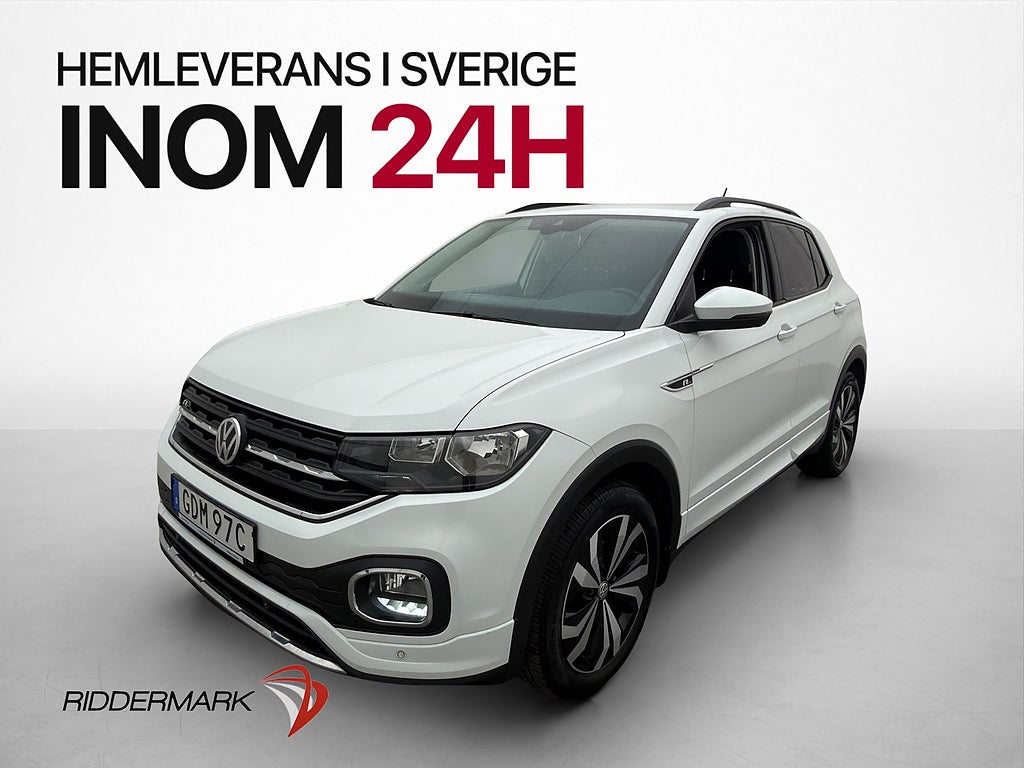 Volkswagen T-CROSS 1.0 TSI 95hk Base P-sensorer Bluetooth