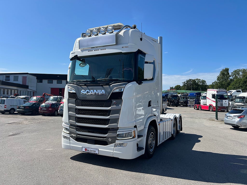 Scania S730 V8 6x2 Dragbil, Hydraulik, Klädd inredning
