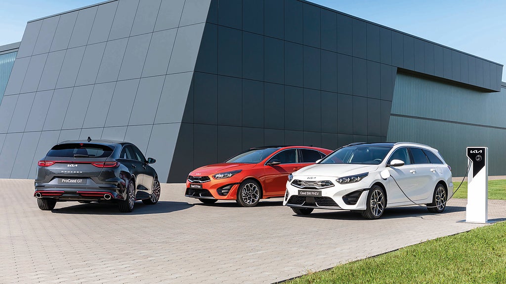 Uppdaterade Kia Ceed-familjen.
