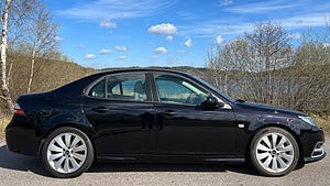 Saab 9-3 Aero Turbo4 var de sista exemplaren som tillverkades i Trollhättan. Foto: Bilweb Auction