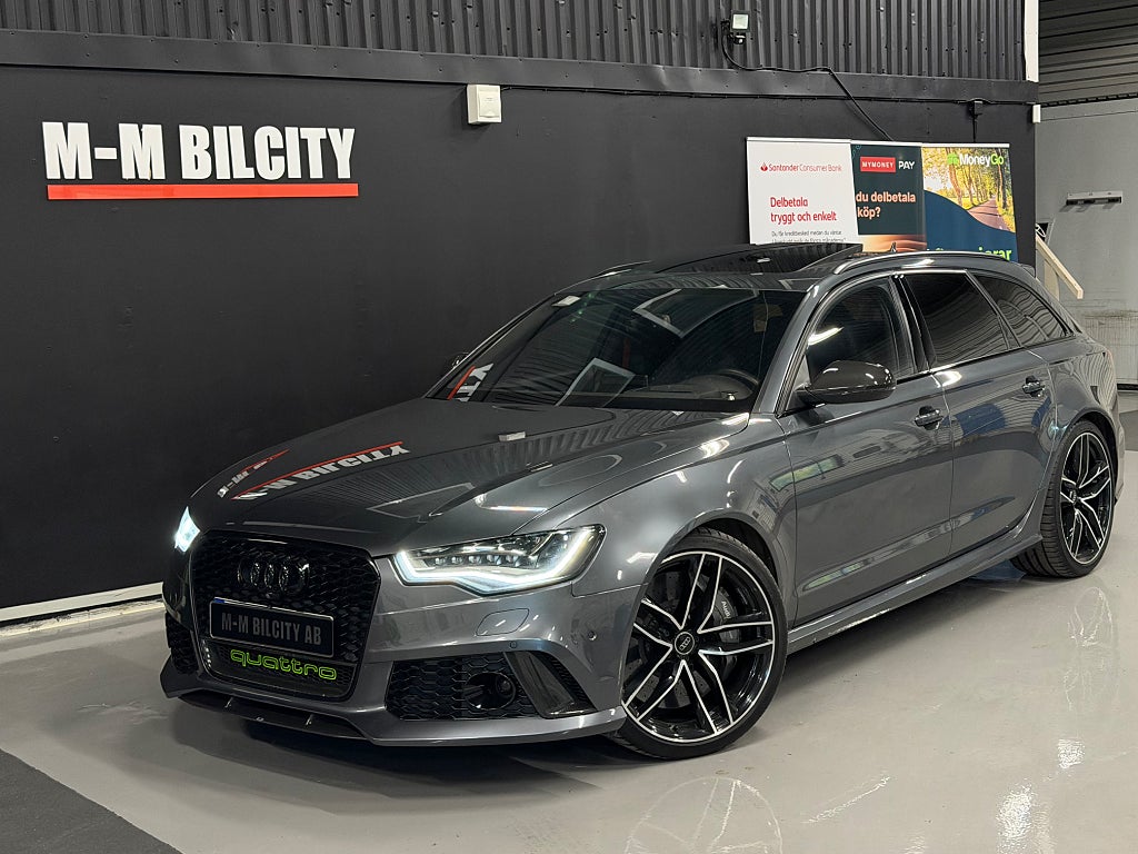 Audi RS6 4.0 V8|Exclusive|Kolfiber|Keramiska|Pano|B&O|NightV|ABT