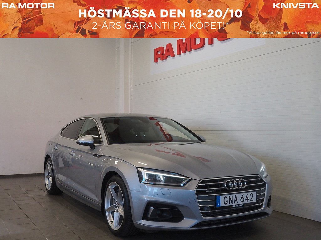 Audi A5 SB 2.0 TFSI quattro 252hk S Tronic Proline | P-Sen