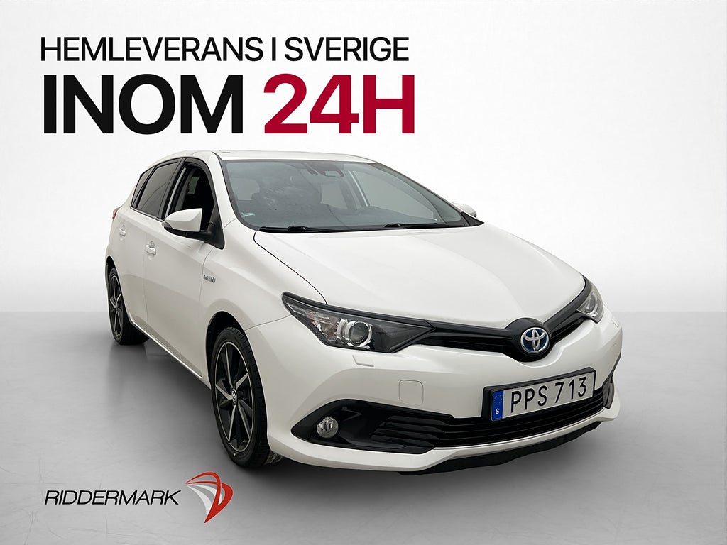 Toyota Auris Hybrid e-CVT 136hk Kamera Navi Farthållare