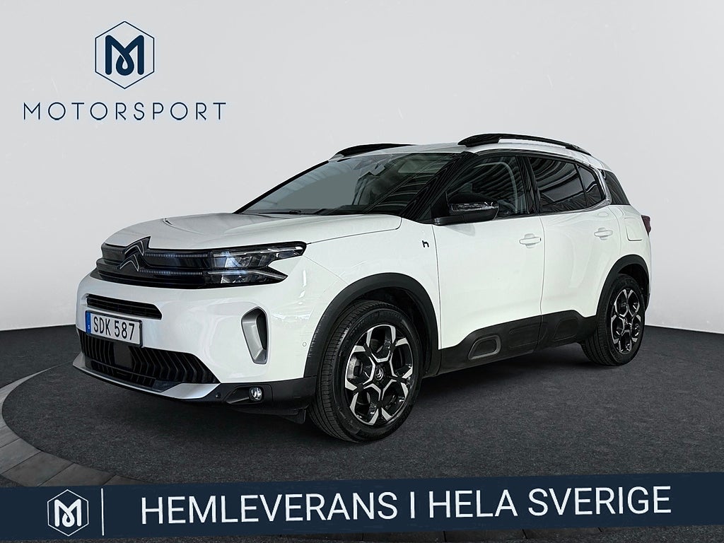 Citroën C5 Aircross 225hk Plug-in Dragkrok Förklimatisering Navi 360° Apple