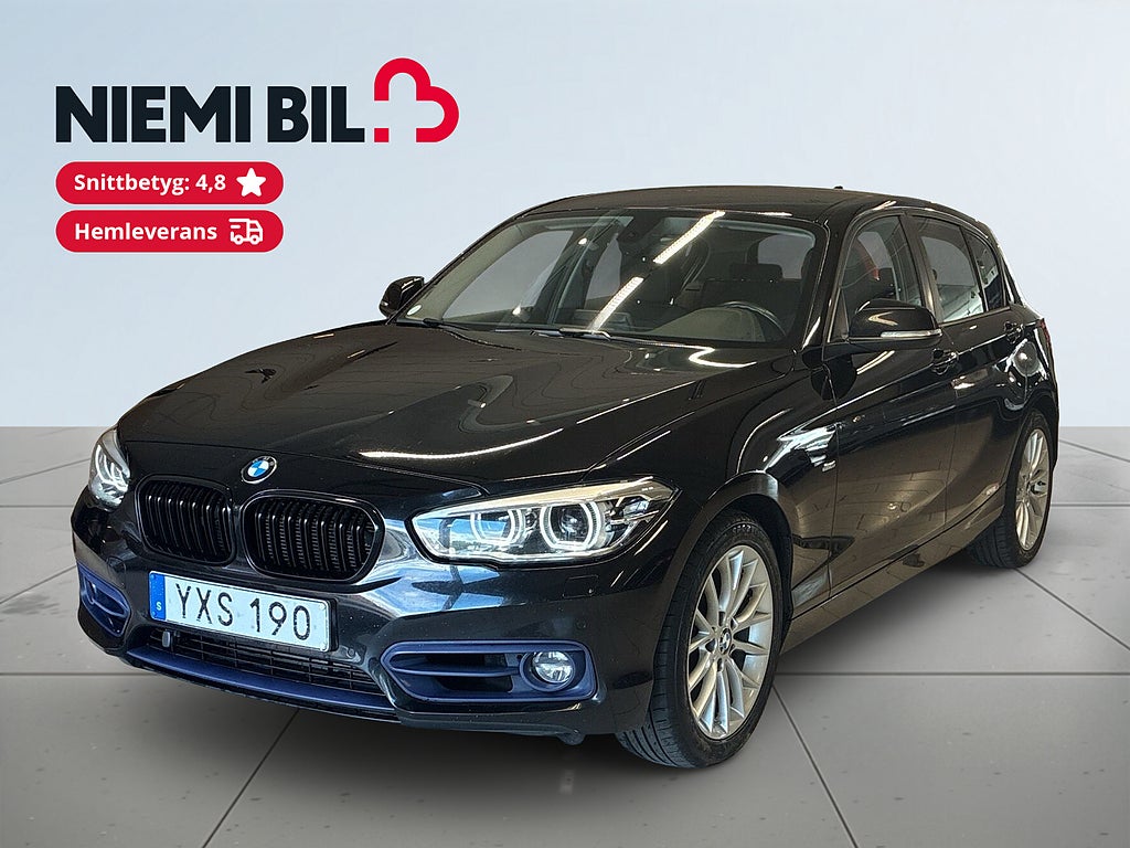 BMW 118d xDrive 5-dörrars Sport line Dragkrok Mvärmare Psens S&V