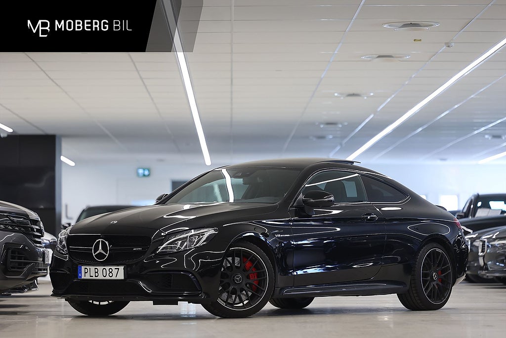 Mercedes-Benz C63 S AMG C 63 S Coupé AMG 510hk Pano Burmester Kolfiber