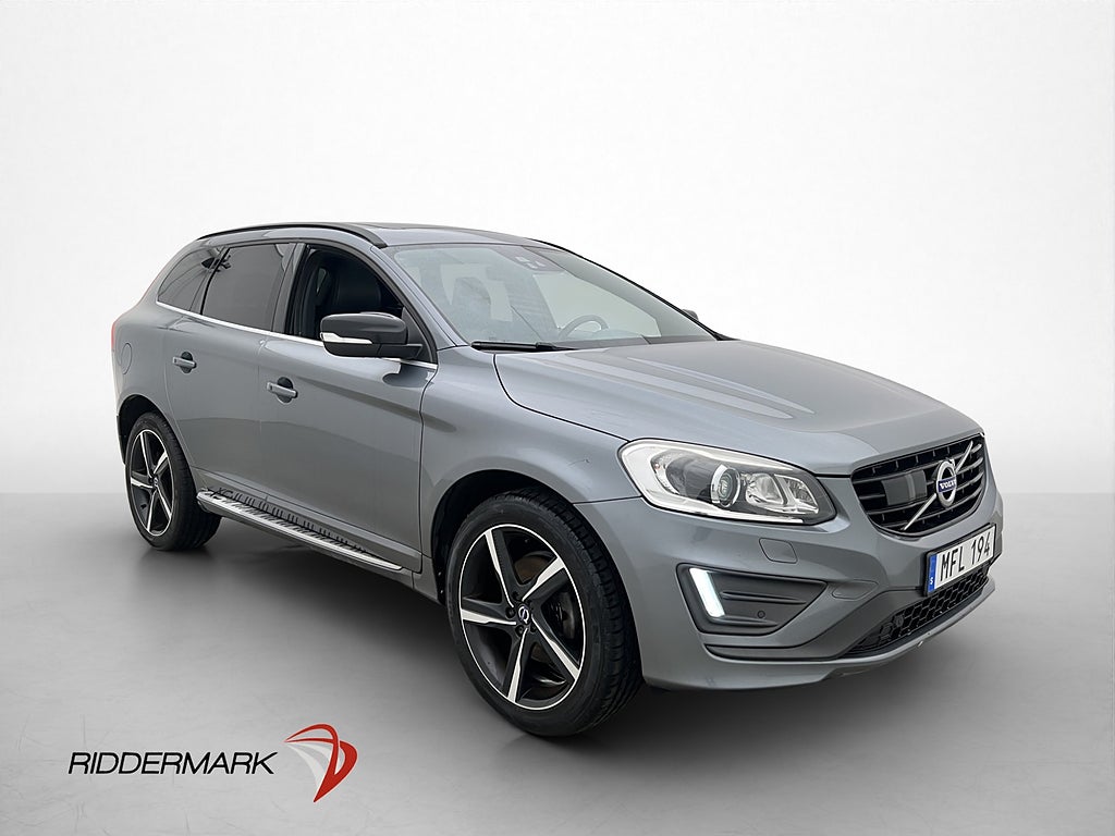Volvo XC60 D3 R-Design Pano Adapt-fart kamera Värm Navi Drag
