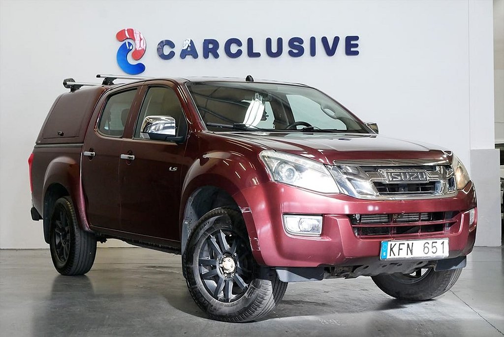 Isuzu D-Max Crew Cab 2.5 4WD 163hk MOMS |1762kr/mån | Dragkrok | Kåpa