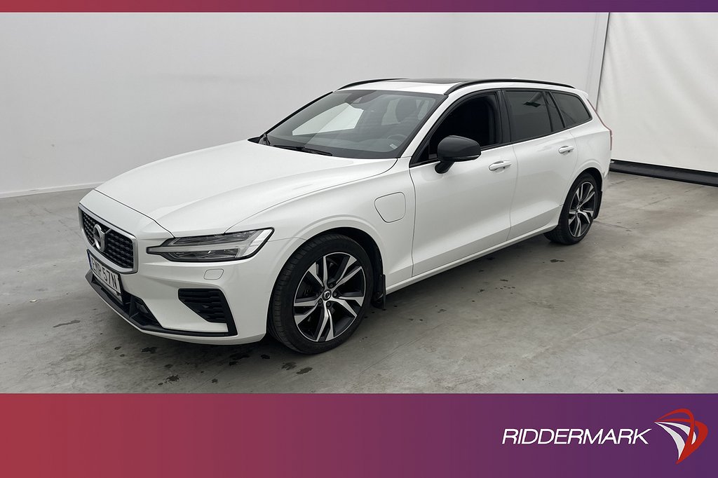 Volvo V60 T8 AWD 392hk R-Design VOC Värm Pano H/K Skinn Drag