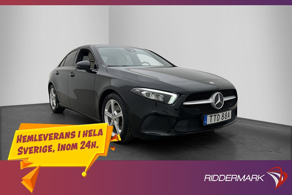 Mercedes-Benz A 220 4M 190hk Skinn B-kamera Navi CarPlay