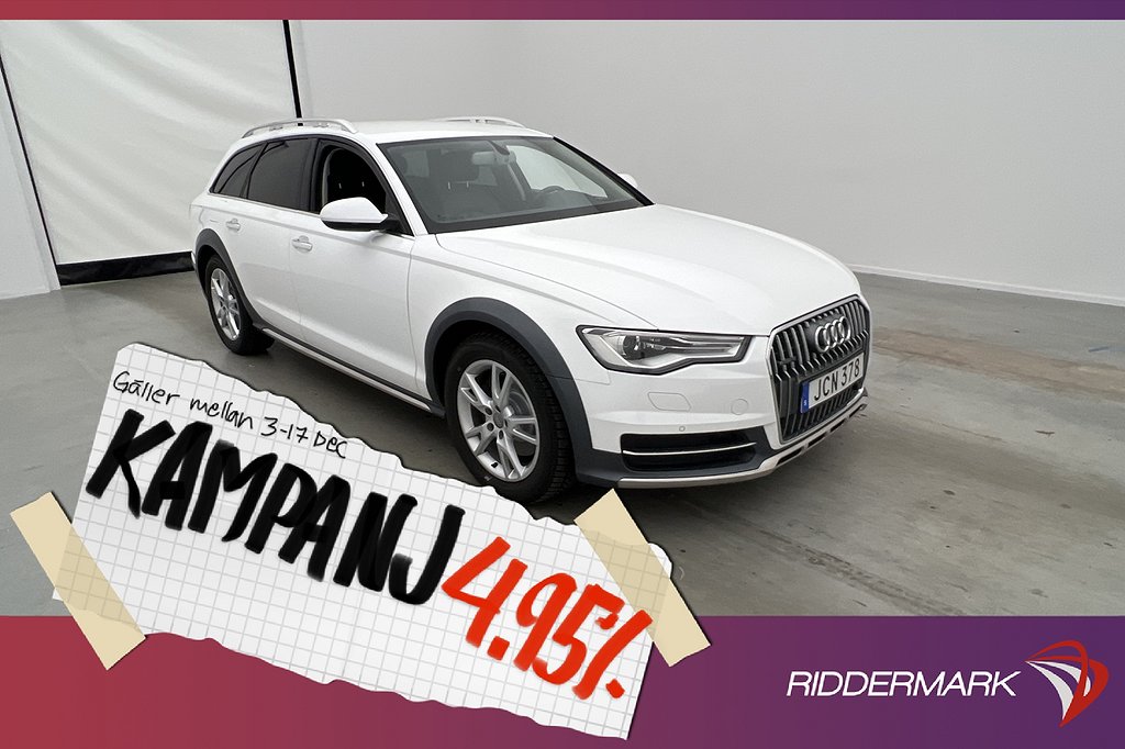 Audi A6 Allroad TDI Q 218hk Sport Edt Skinn 4,95% Ränta