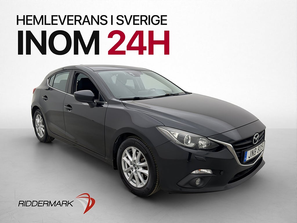 Mazda 3 2.0 SKYACTIV-G 120hk M/K Värm Navi Bluetooth