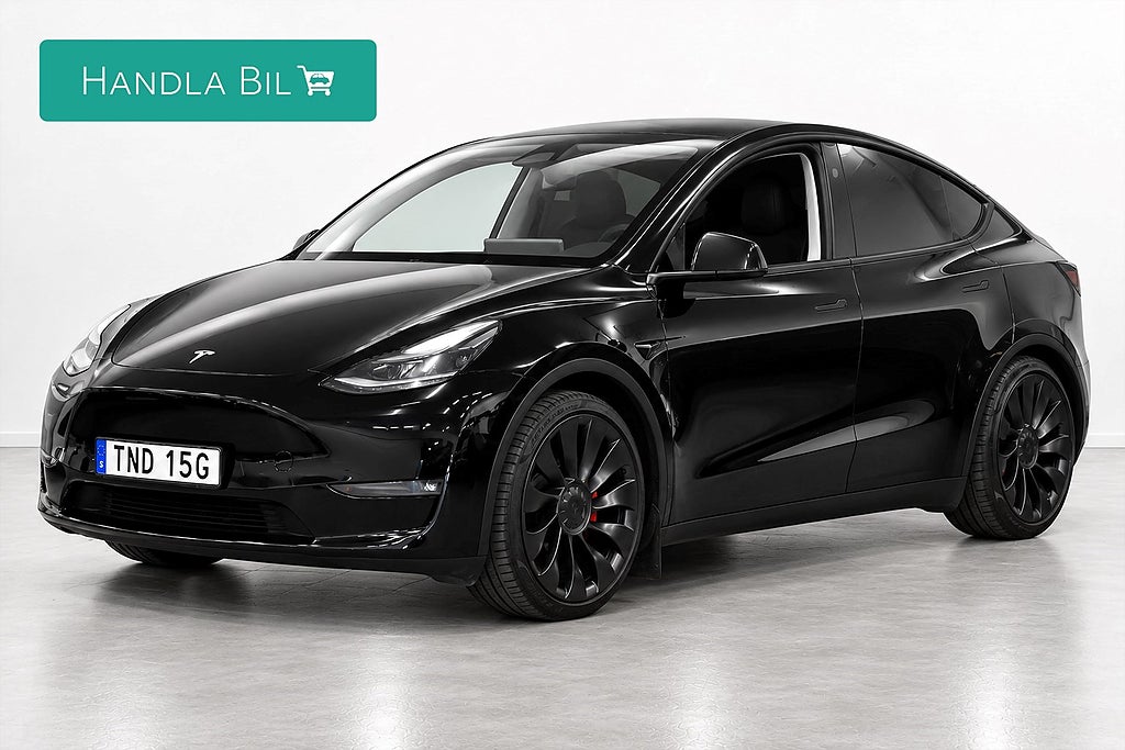 Tesla Model Y Performance Autopilot Drag Pano Skinn Moms / Leasebar