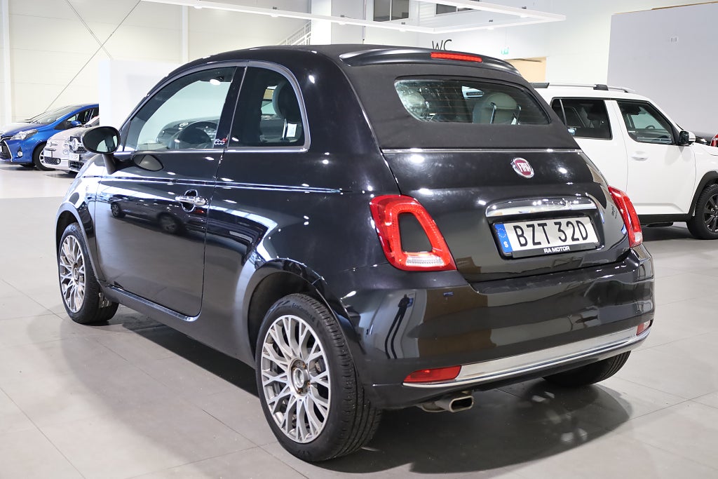 Fiat 500C 1.2 CAB AUT Lounge PDC Blåtand K-rems bytt 2021