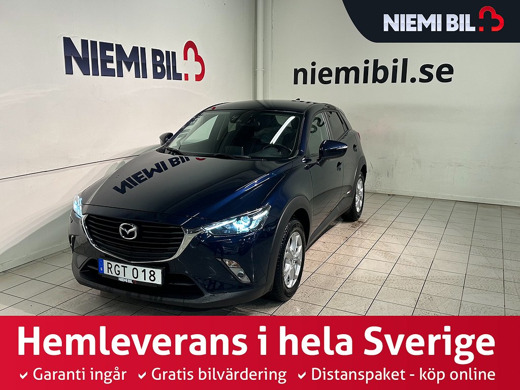 Mazda CX-3 2.0 SKYACTIV-G Aut Kamkedja Psens GPS S/V-hjul