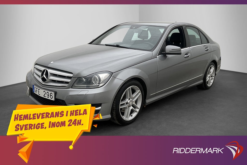 Mercedes-Benz C 220 CDI 170hk AMG Drag Halvskinn Sensorer