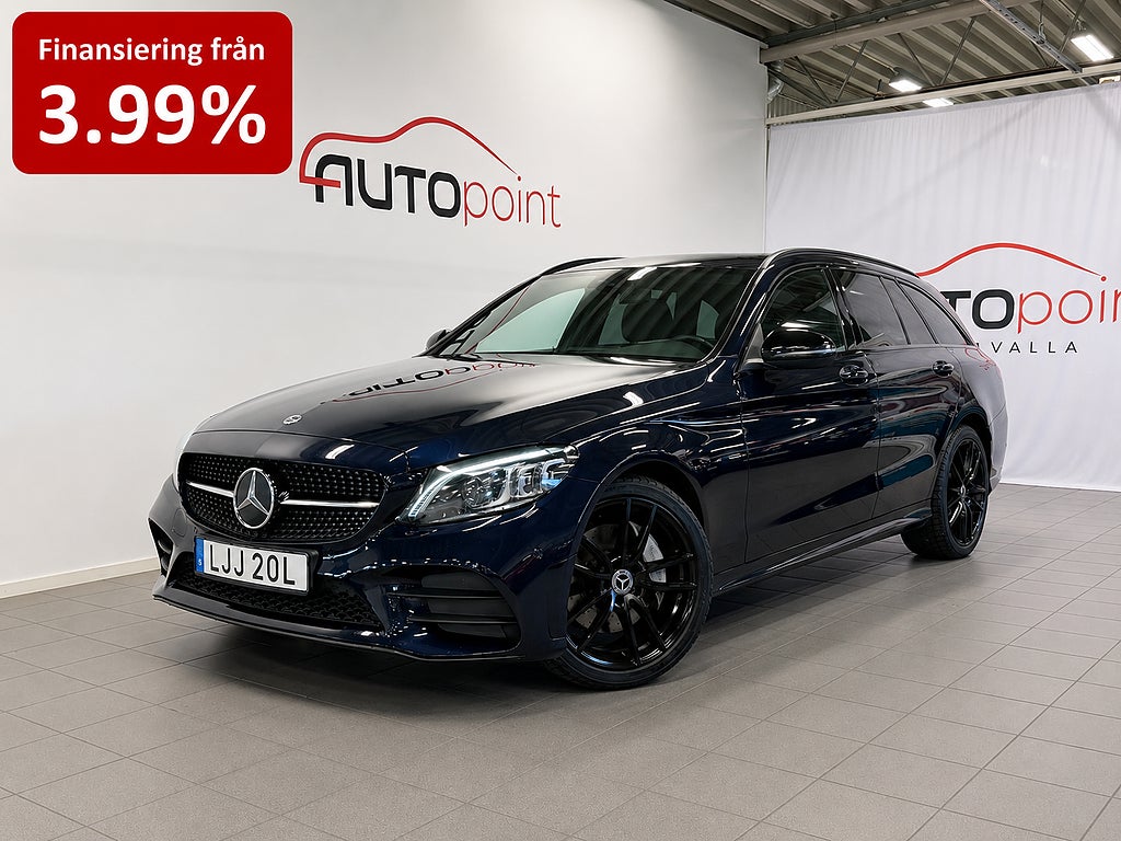 Mercedes-Benz C 300 T de 306hk AMG Line, Night Edition|Värmare|Ambient