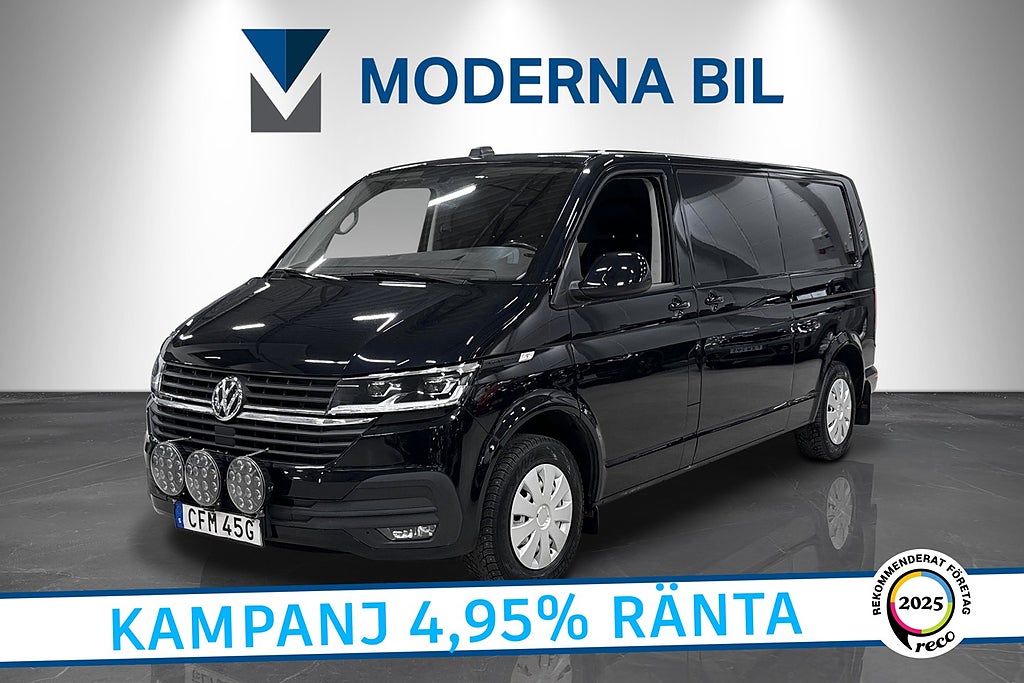 Volkswagen Transporter 2.0 TDI 150hk 4M Lång 2xDörr Drag V-inredd Moms