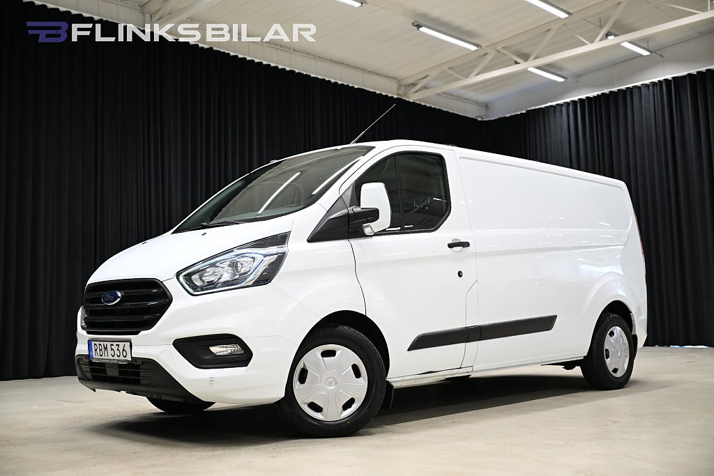 Ford transit Custom 130HK L2|Automat|Inredd|Drag|Värmare|NyKamrem