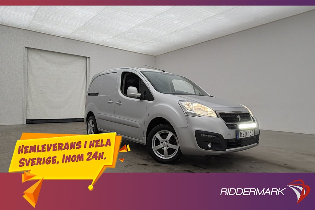 Peugeot Partner 1.6HDi M/K-Värmare Dragkrok PDC Farthållare