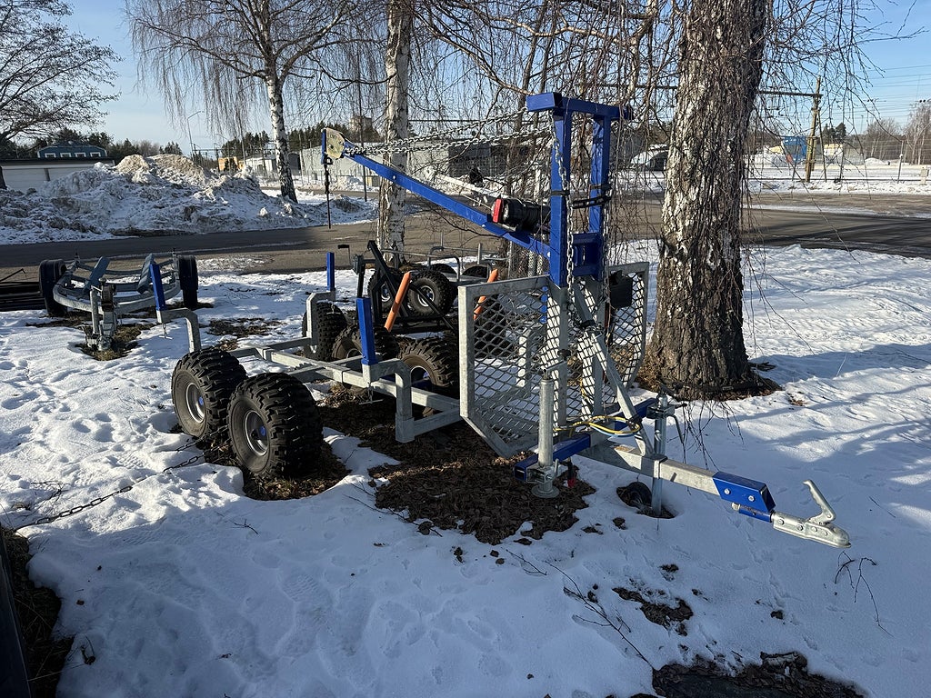 GAR ATV Timmervagn LMT Inkl Kran.Winch 