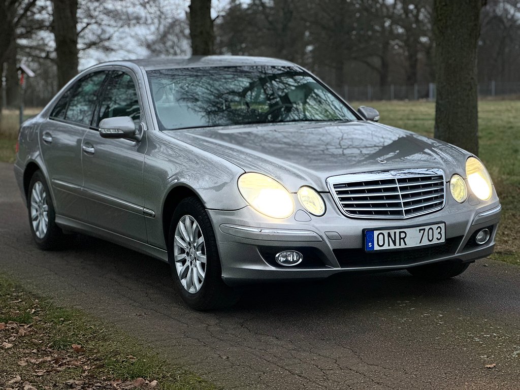 Mercedes-Benz E 200 Kompressor Svensksåld, Drag, Skinn, Xen 