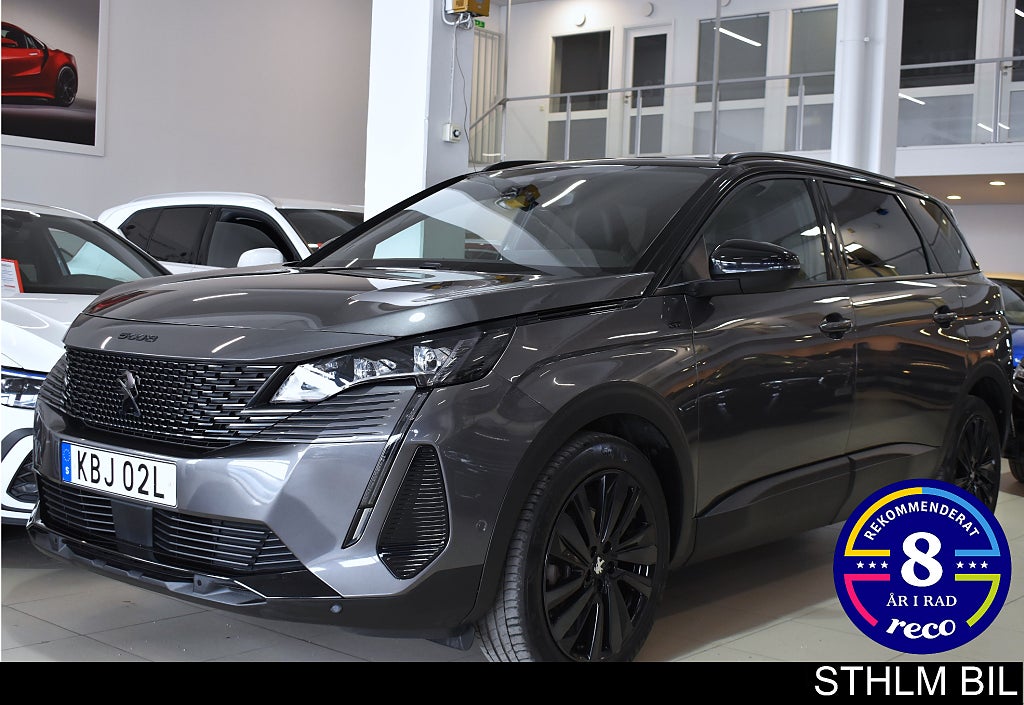 Peugeot 5008 GT BLACK PACK 130hk aut 7-sits B-kamera 4.95% Moms