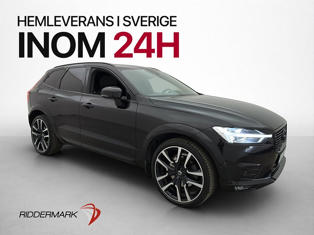 Volvo XC60 T5 AWD R-Design Pano H/K VOC Värm 360° Navi Drag