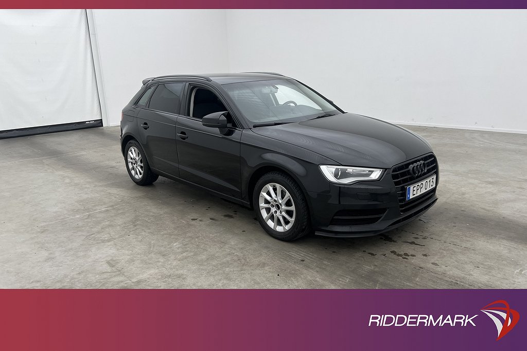 Audi A3 Sportback 1.6 TDI 110hk Sportvinge Sensorer Välserv