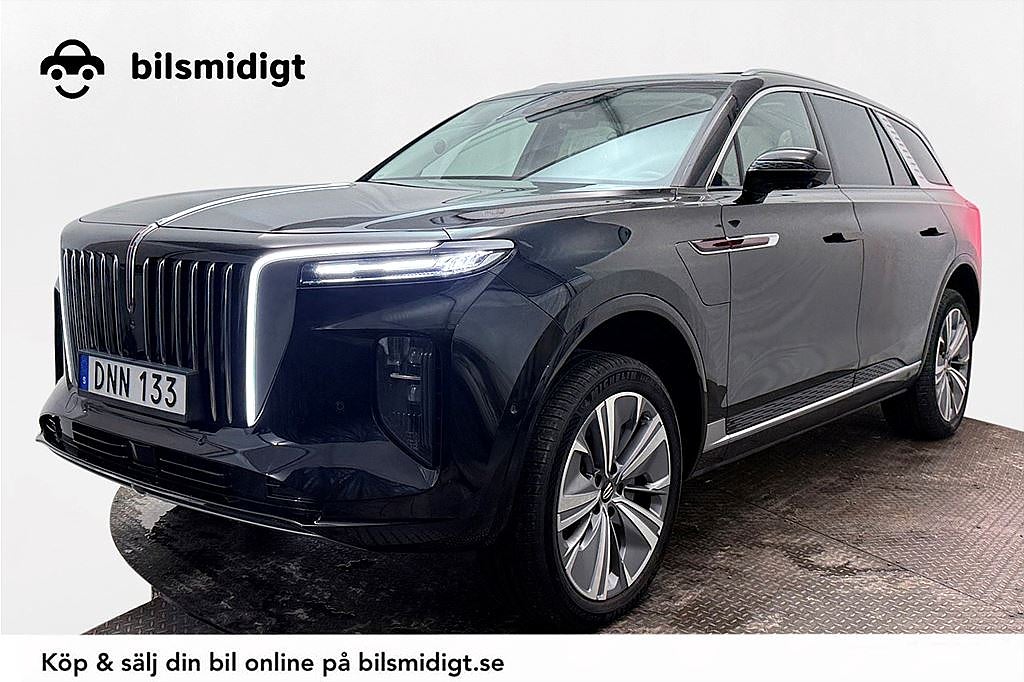 Hongqi E-HS9 Exclusive 99 kWh AWD 6-sits Pano Nav Kamera Läder MOMS 551hk