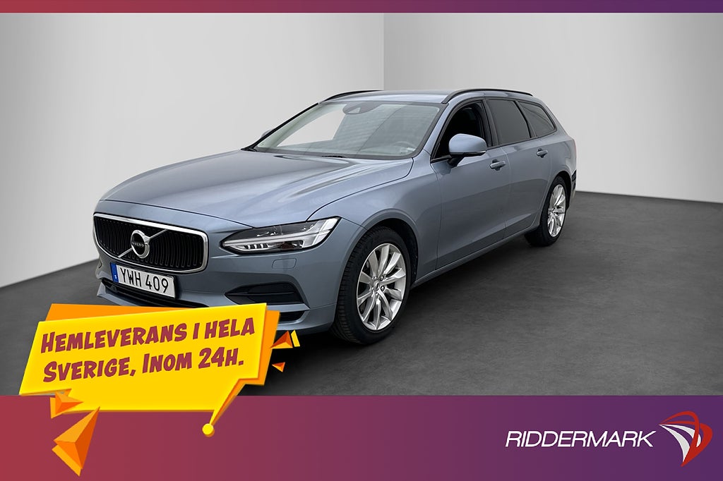 Volvo V90 T5 254hk Kamera CarPlay Dragkrok Adaptiv-Fart