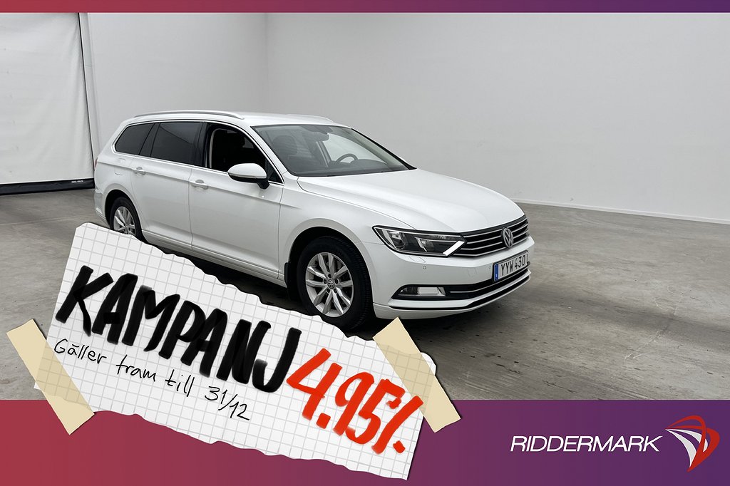 Volkswagen Passat 1.4 TSI 150hk Cockpit Sens 4,95% Ränta