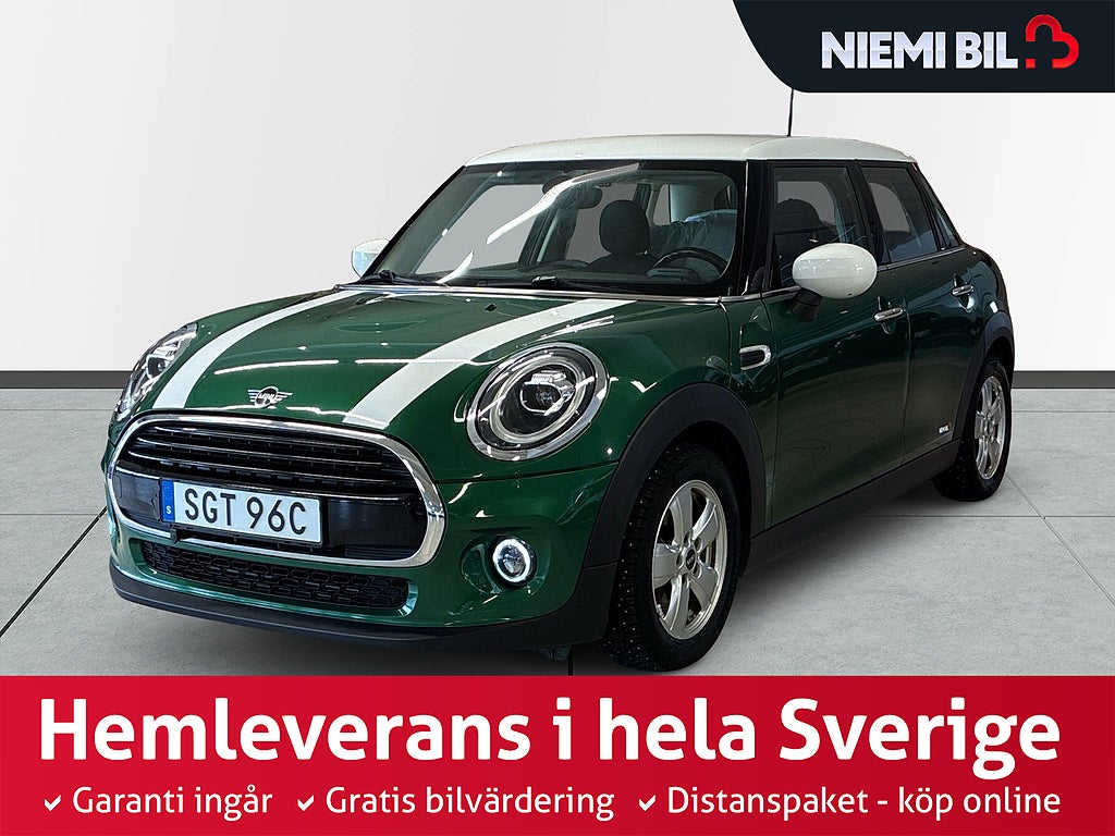 MINI Cooper 5-dörrars 136hk Mvärmare Kamera Psensorer Kamkedja S&V