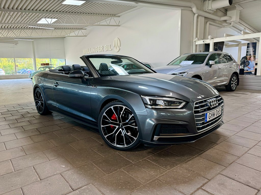 Audi A5 Cabriolet 2.0 TFSI 252hk Quattro S-Line S-Tron Skinn