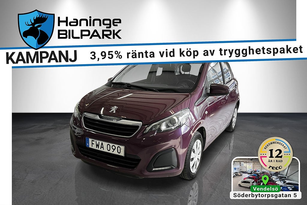 Peugeot 108 5-DR 1.0 SUPERDEAL 3.95% / LÅGMILAD / NYSERVAD
