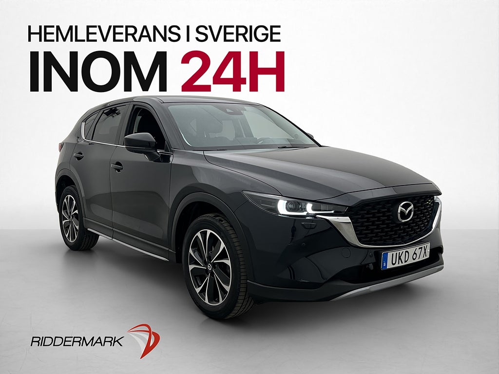 Mazda CX-5 2.5 AWD M&K-Värmare HUD 360° Navi Halvskinn Rattv