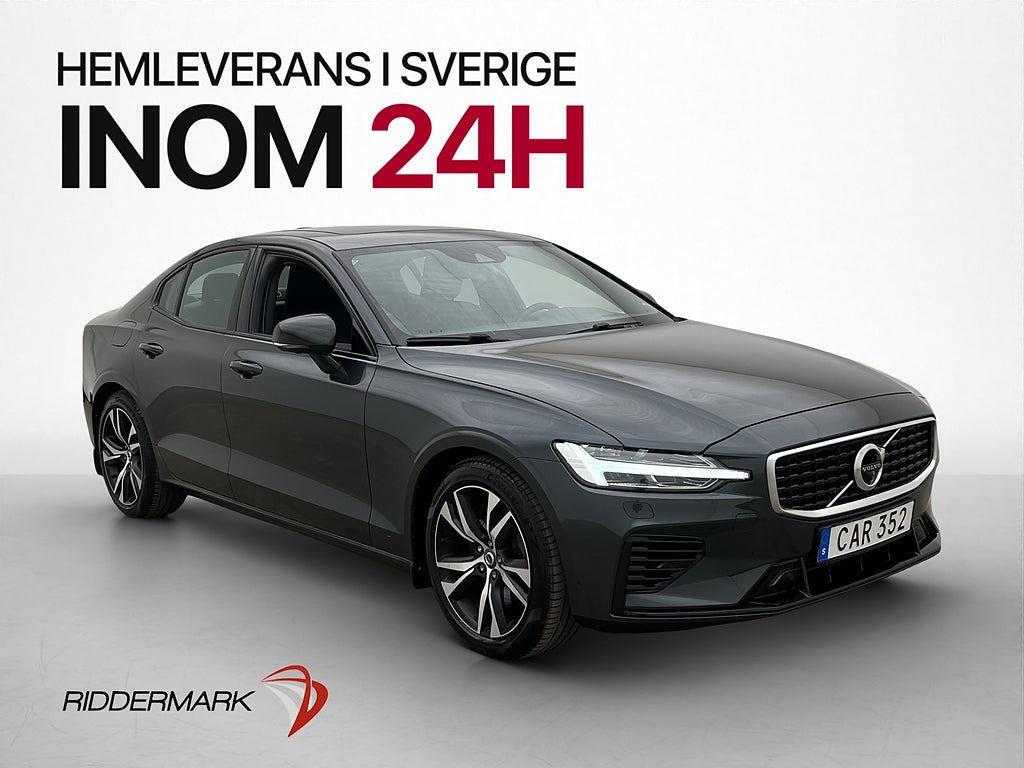 Volvo S60 T6 AWD R Design Pano Head Up Värmare 360° Skinn