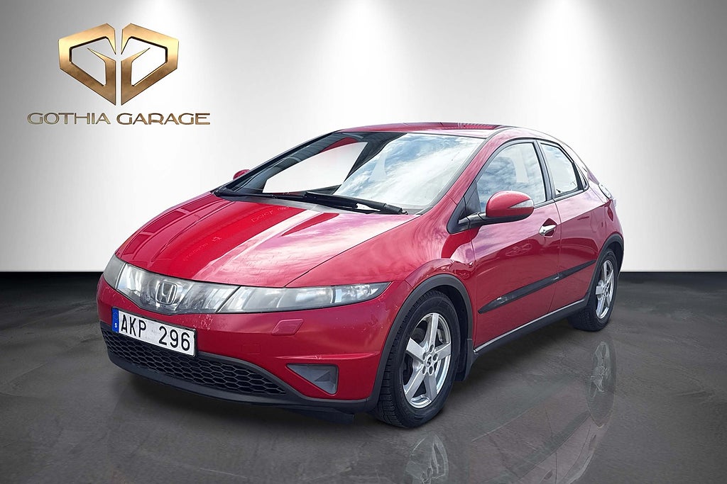 Honda Civic 5-dörrar 1.8 i-VTEC Sport|Ny-Serv&Besikt|140hk|