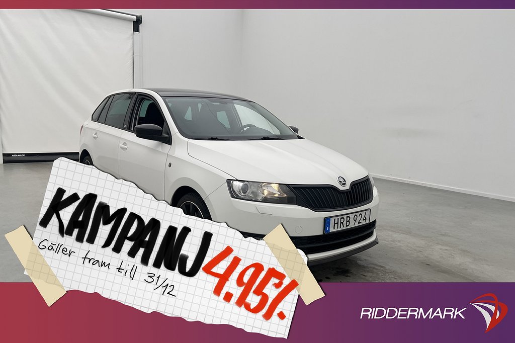 Skoda Rapid Spaceback TSI 105hk Monte Carlo Pano 4,95% Ränta