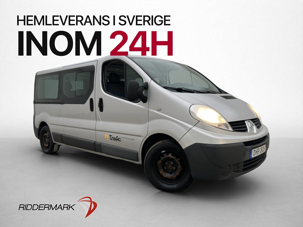 Renault Trafic Passenger Lång Värmare Dragkrok PDC 9-Sits