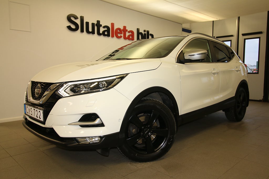 Nissan Qashqai 1.3 DIG-T Euro 6 Navi Skinn 360-Kamera Nya Dubbdäck